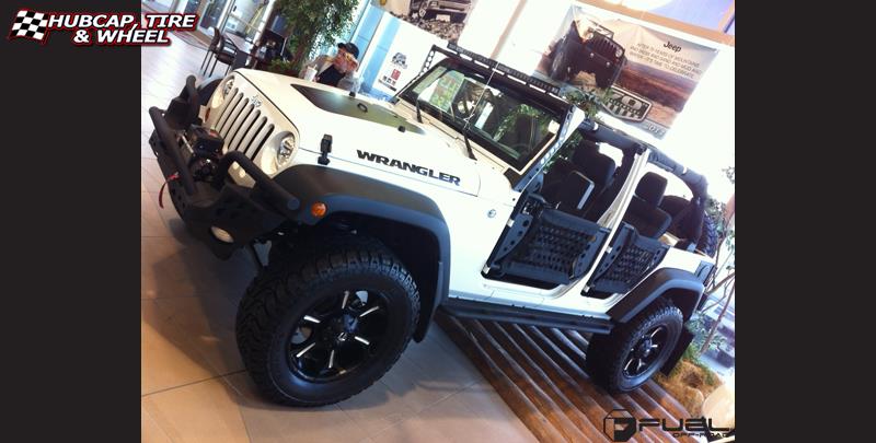 vehicle gallery/jeep wrangler fuel dune d523 0X0  Black & Milled wheels and rims